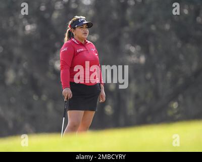 Orlando, Florida, USA. 20. Januar 2023. Lizette Salas während der 2. Runde des Hilton Grand Vacations Tournament of Champions im Lake Nona Golf & Country Club in Orlando, FL. Romeo T Guzman/CSM/Alamy Live News Stockfoto