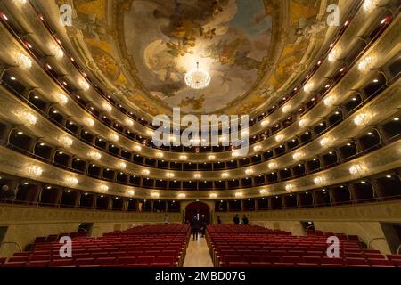 Teatro Donizetti, Bergamo, Italien, 20. Januar 2023, Donizetti-Theater während Bergamo Brescia, italienische Kulturhauptstadt 2023 - Institutionelle Eröffnung - News Credit: Live Media Publishing Group/Alamy Live News Stockfoto