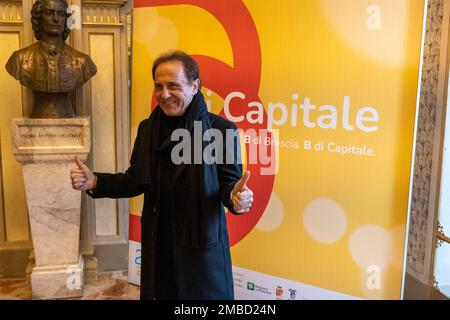 Teatro Donizetti, Bergamo, Italien, 20. Januar 2023, Roby Facchinetti, Singer während Bergamo Brescia, italienische Kulturhauptstadt 2023 - Institutionelle Eröffnung - Nachrichtenkredit: Live Media Publishing Group/Alamy Live News Stockfoto