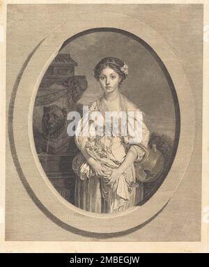 Der Kaputte Krug. ( La cruche cassee), 1773. Stockfoto