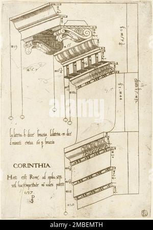 Einzug aus der Basilika Ulpia, Rom, 1537. Stockfoto