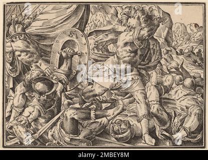 Christus erzählt seinen Jüngern vom letzten Gericht, veröffentlicht 1630. Stockfoto