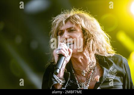 22. Juni 2019: Whitesnake-Aufführung auf dem Hellfest Open Air Festival Stockfoto