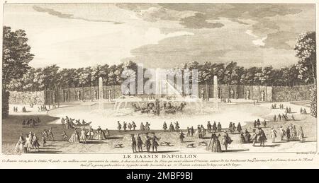 Le Bassin d'Apollon. Das Apollo-Becken. Stockfoto