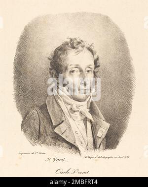 Büste von Carle Vernet, 1817. Stockfoto