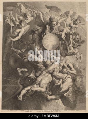 Der Fall der Rebellen-Engel, 1621. Stockfoto