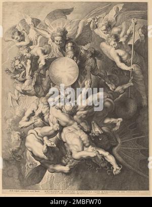 Der Fall der Rebellen-Engel, 1621. Stockfoto