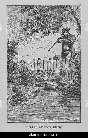 Mord an dem armen Denby, 1882. Stockfoto