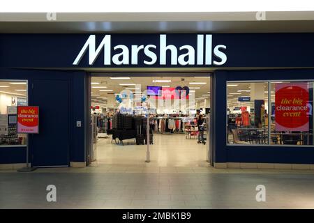 Ein Marshalls Discount Kaufhaus in einem Einkaufszentrum in New York City Stockfoto