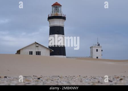 Cape Recife Leuchtturm, Port Elizabeth. Stockfoto