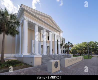 Tallahassee, Florida, USA - 18. April 2022: Der Oberste Gerichtshof des Bundesstaates Florida Stockfoto