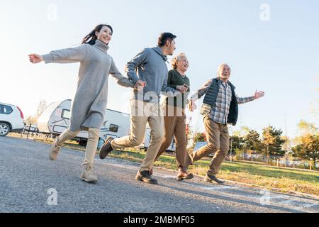 Gute Familienreise Stockfoto