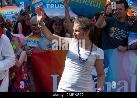 Toronto, ON, Kanada – 26. Juni 2022: Chrystia Freeland ist kanadische Politikerin und Mitglied der Liberalen Partei, stellvertretender Premierminister von Kanada und T. Stockfoto