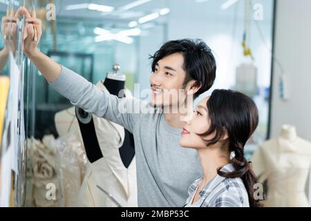 Zwei Mode-Designer Stockfoto