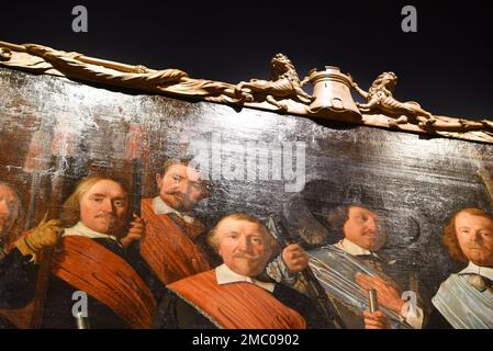 Alkmaar, Niederlande. Januar 2023. Ölgemälde im Stedelijk Museum in Alkmaar. Hochwertiges Foto Stockfoto