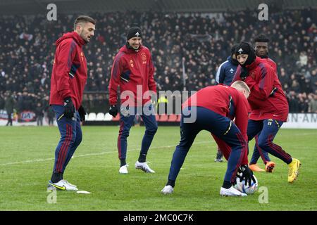 AMSTERDAM - Steven Berghuis während der öffentlichen Ausbildung von Ajax zur Vorbereitung des Klassikers gegen Feyenoord. ANP OLAF KRAAK Credit: ANP/Alamy Live News Stockfoto