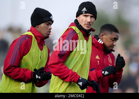 AMSTERDAM - Steven Berghuis während der öffentlichen Ausbildung von Ajax zur Vorbereitung des Klassikers gegen Feyenoord. ANP OLAF KRAAK Credit: ANP/Alamy Live News Stockfoto