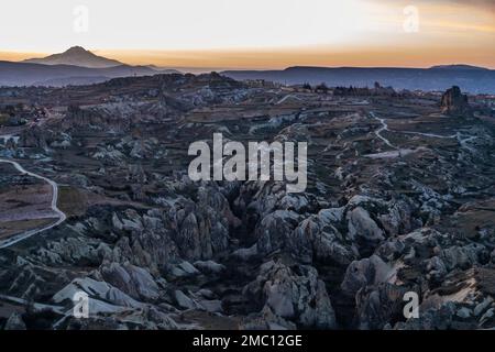 Sehen Sie capa und die Landschaft aus der Vogelperspektive Stockfoto