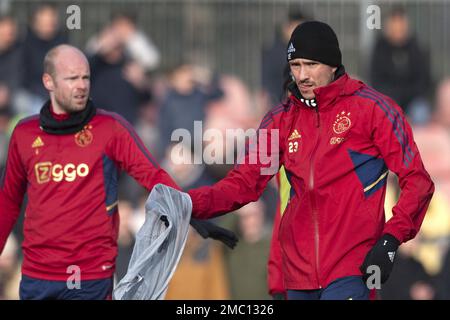AMSTERDAM - Steven Berghuis während der öffentlichen Ausbildung von Ajax zur Vorbereitung des Klassikers gegen Feyenoord. ANP OLAF KRAAK Credit: ANP/Alamy Live News Stockfoto