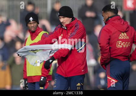 AMSTERDAM - Steven Berghuis während der öffentlichen Ausbildung von Ajax zur Vorbereitung des Klassikers gegen Feyenoord. ANP OLAF KRAAK Credit: ANP/Alamy Live News Stockfoto