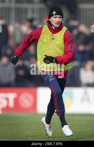 AMSTERDAM - Steven Berghuis während der öffentlichen Ausbildung von Ajax zur Vorbereitung des Klassikers gegen Feyenoord. ANP OLAF KRAAK Credit: ANP/Alamy Live News Stockfoto