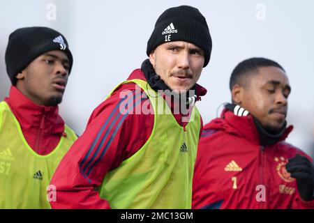 AMSTERDAM - Steven Berghuis während der öffentlichen Ausbildung von Ajax zur Vorbereitung des Klassikers gegen Feyenoord. ANP OLAF KRAAK niederlande raus - belgien raus Stockfoto