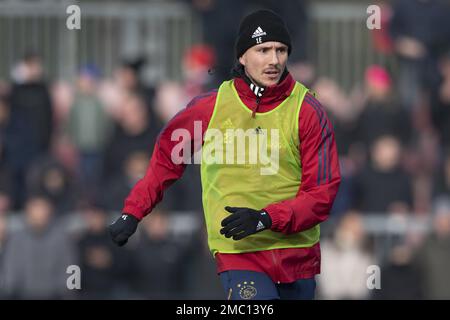AMSTERDAM - Steven Berghuis während der öffentlichen Ausbildung von Ajax zur Vorbereitung des Klassikers gegen Feyenoord. ANP OLAF KRAAK Credit: ANP/Alamy Live News Stockfoto