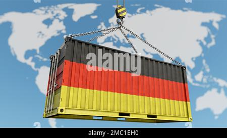 Symbolisches Bild zum Thema Deutschland als Exportnation Stockfoto