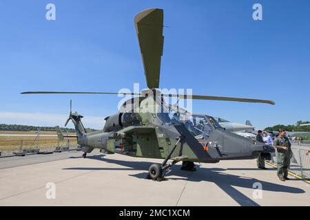 Tiger-Kampfhubschrauber der deutschen Streitkräfte, 22. 06. 2005. ILA International Aerospace Exhibition Berlin, Schönefeld, Brandenburg Stockfoto