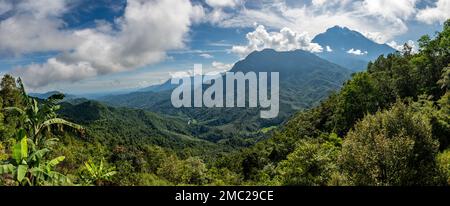Mount Kinabalu Landscape, Borneo, Malaysia Stockfoto