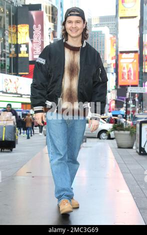 New York, New York, USA. 20. Januar 2023. Lukas Graham wurde am 20. Januar 2023 in Good Morning America in New York City gesehen. Kredit: Rw/Media Punch/Alamy Live News Stockfoto