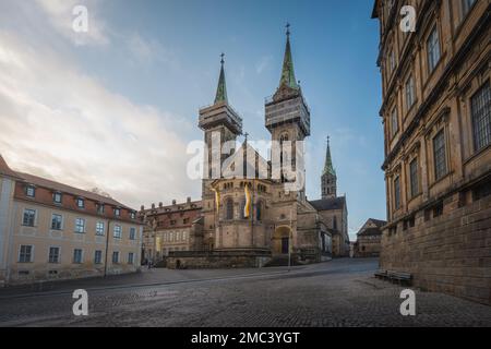 Bamberger Petersdom und St. George - Bamberg, Bayern, Deutschland Stockfoto