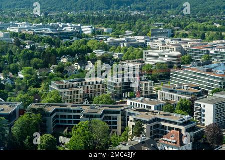 Vogelperspektive Bonn am Rhein / Bonn-Beuel / Bonn-Süd Stockfoto