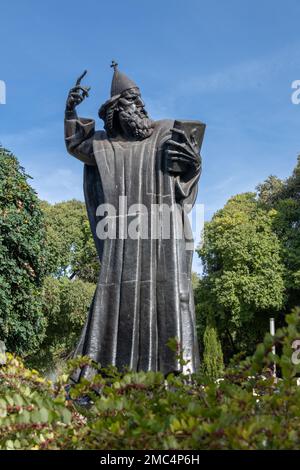 Statue von Gregory von Nin, mittelalterlicher Bischof von Nin, Split, Kroatien Stockfoto