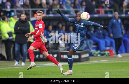 Bochum, Deutschland. 21. Januar 2023. firo : 01/21/2023 Fußball, 1. Liga, 1. Bundesliga, Staffel 2022/2023, VfL Bochum - Hertha BSC Berlin Duels, Christopher Antwi Adjei Credit: dpa/Alamy Live News Stockfoto