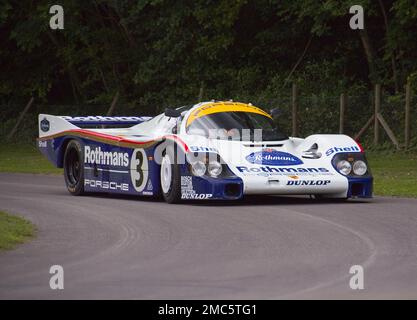 Porsche 956, 1983 Le Mans-Gewinner. Beim Goodwood Festival of Speed 2011 Stockfoto