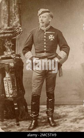 General Manuel Pavía y Rodríguez de Alburquerque. Calvet y Simón, Ca. 1890, Papel albúmina. Stockfoto