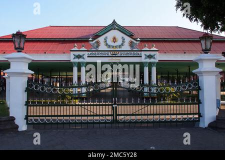Pagelaran Hall, Royal Palace of Yogyakarta, Kraton Ngayogyakarta Hadiningrat, Yogyakarta, Java, Indonesien Stockfoto