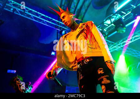 Mailand, Italien. 17. Januar 2023. La Sad tritt live im Magazzini Generali in Mailand auf (Foto von Mairo Cinquetti/NurPhoto). Kredit: NurPhoto SRL/Alamy Live News Stockfoto