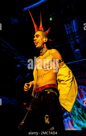 Mailand, Italien. 17. Januar 2023. La Sad tritt live im Magazzini Generali in Mailand auf (Foto von Mairo Cinquetti/NurPhoto). Kredit: NurPhoto SRL/Alamy Live News Stockfoto