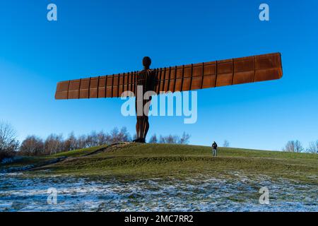 Angel of the North Skulptur, Gateshead, Tyne and Wear, UK von Anthony Gormley Stockfoto