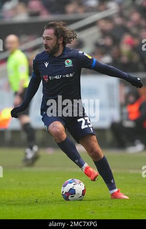 Bradley Dack von Blackburn Rovers in Aktion während des EFL Sky Bet Championship-Spiels zwischen Bristol City und Blackburn Rovers am Ashton Gate, Bristol, England, am 21. Januar 2023. Foto von Scott Boulton. Nur redaktionelle Verwendung, Lizenz für kommerzielle Verwendung erforderlich. Keine Verwendung bei Wetten, Spielen oder Veröffentlichungen von Clubs/Ligen/Spielern. Kredit: UK Sports Pics Ltd/Alamy Live News Stockfoto