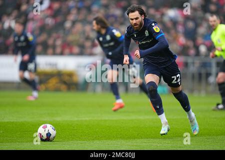 Ben Brereton von Blackburn Rovers in Aktion während des EFL Sky Bet Championship-Spiels zwischen Bristol City und Blackburn Rovers am Ashton Gate, Bristol, England, am 21. Januar 2023. Foto von Scott Boulton. Nur redaktionelle Verwendung, Lizenz für kommerzielle Verwendung erforderlich. Keine Verwendung bei Wetten, Spielen oder Veröffentlichungen von Clubs/Ligen/Spielern. Kredit: UK Sports Pics Ltd/Alamy Live News Stockfoto