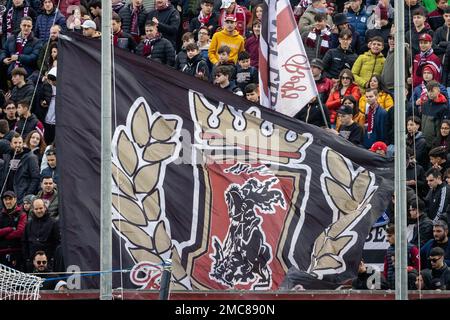 Reggio Calabria, Italien. 21. Januar 2023. Fans von Reggina während Reggina 1914 vs Ternana Calcio, italienisches Fußballspiel der Serie B in Reggio Calabria, Italien, Januar 21 2023 Kredit: Independent Photo Agency/Alamy Live News Stockfoto