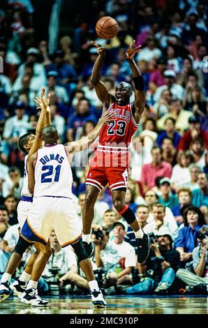 Michael Jordan, Chicago Bulls, 1993 NBA Finals, Spiel 6 Stockfoto