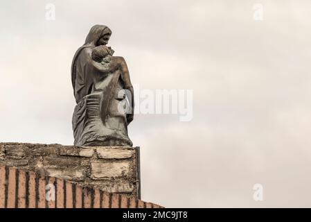 19. jahrhundert Wal Friedhof Erbe der Stadt Castro Urdiales und erklärte der kulturellen Interesse mit der Kategorie des Baudenkmals, Kantabrien, Spanien. Stockfoto