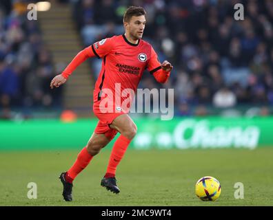 Leicester, England, 21. Januar 2023. Joel Veltman von Brighton während des Premier League-Spiels im King Power Stadium in Leicester. Das Bild sollte lauten: Darren Staples/Sportimage Stockfoto