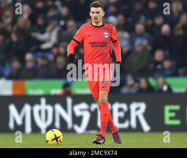 Leicester, England, 21. Januar 2023. Pascal Gross von Brighton während des Premier League-Spiels im King Power Stadium in Leicester. Das Bild sollte lauten: Darren Staples/Sportimage Stockfoto