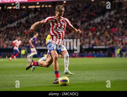 Madrid, Spanien. 21. Januar 2023. 21. Januar 2023; Civitas Metropolitano Stadium, Madrid, Spanien: La Liga Santander Football, Club Atletico de Madrid vs Valladolid. 900/Cordon Press Kredit: CORDON PRESS/Alamy Live News Stockfoto