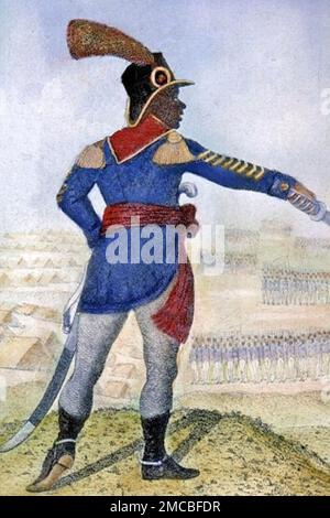 TOUSSAINT LOUVERTURE (1743-1803) haitianischer General in einem 1805-Bild Stockfoto